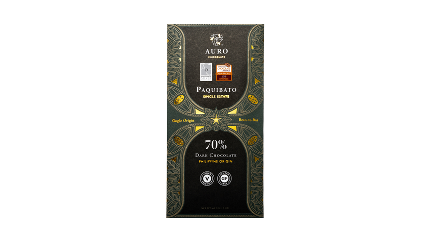 Auro Chocolate 70% Dark Chocolate Paquibato 60g delivery in the ...