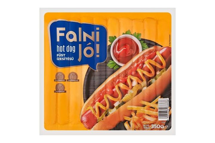 Falni Jó! füst ízesítésű hot-dog 10 db 350 g