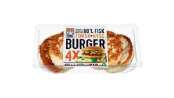 Fiskemannen Fiskeburger 80% Torsk & Hyse | 4 x 120g