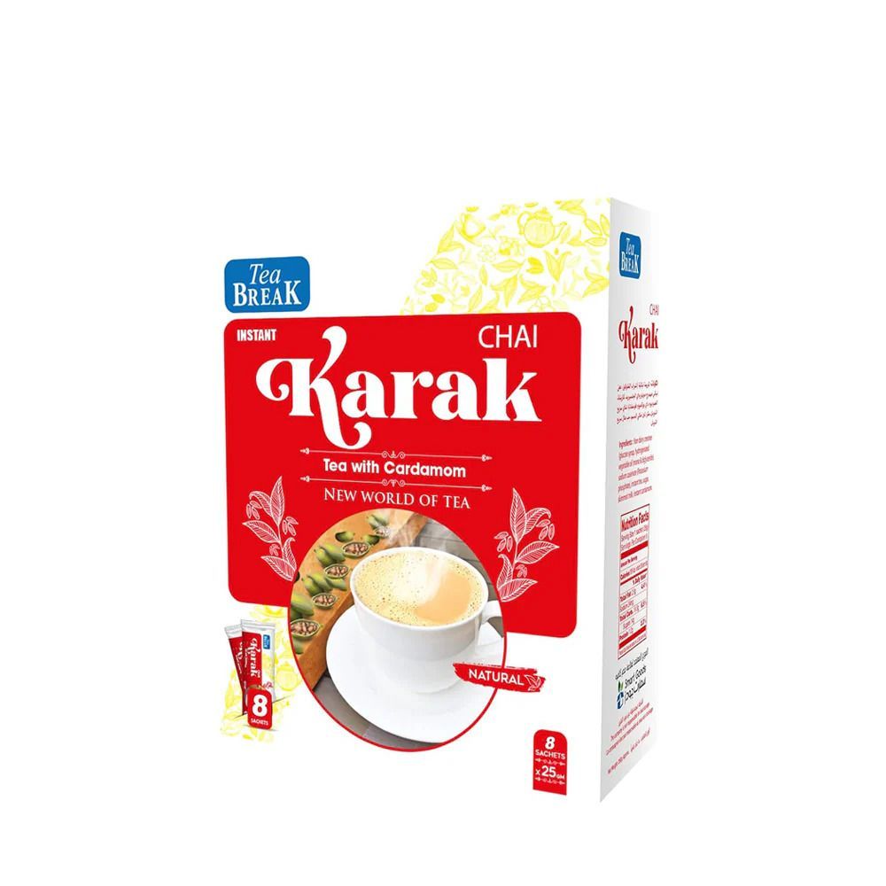 Buy Tea Break Karak Tea Sachets, 8x25g Online in Egypt | Talabat Egypt