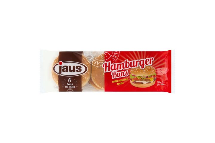 Jaus szezámmagos hamburger zsemle 6 x 50 g (300 g)