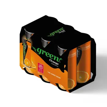 Green Cola Orangeade Soft Drink Pack 6× 330ml