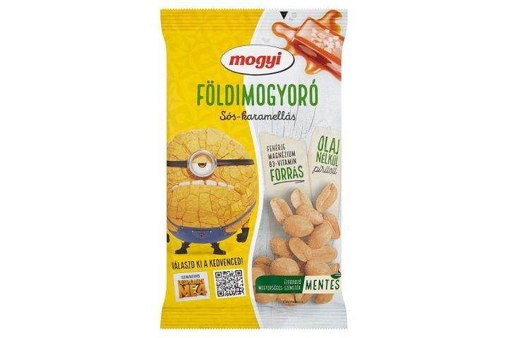 Mogyi olaj nélkül pirított földimogyoró, sós-karamellás 130 g