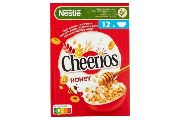 Nestlé Cheerios Crunchy Cereal Rings with Honey, Vitamins and Minerals 375 g