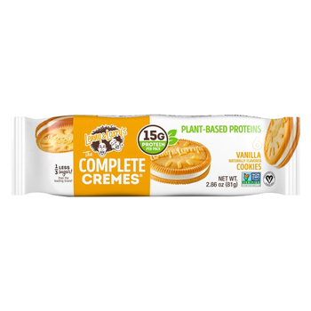 Lenny &Larry'S The Complete Cremes Plant Based Protein 6 Vanilla Naturally Flavored Cookies 81g