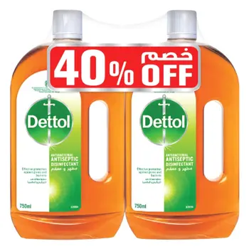 Dettol Antiseptic 40% 2×750Ml