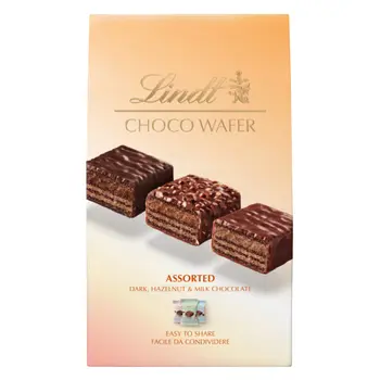 Lindt Chocolate Wafer Assorted, Bag 138g