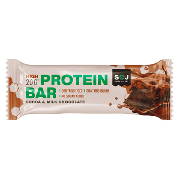 Soj Protein Bar Brownie& Milk Chocolate 20g Of Protein No Sugar Added 50g