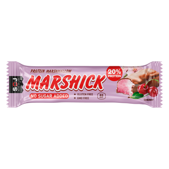 Soj Protein Marshmallow Cherry 20g Of Protein Sugar& Gluten Free 30g