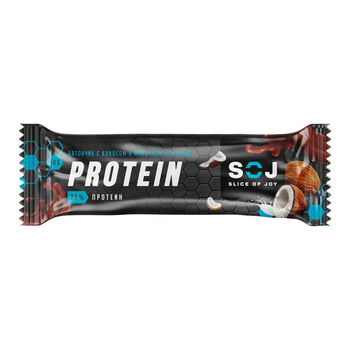 Soj Protein Bar With Coconut Flavor 20g Of Protein 50g