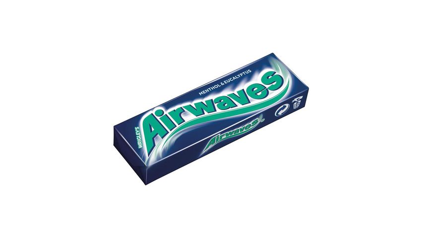 Airwaves Menthol & Eucalyptus mentol- és eukaliptuszízű cukormentes rágógumi édesítőszerrel 14 g