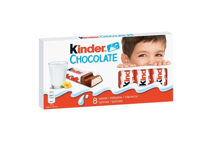 Kinder Chocolate Milk Chocolate Bars with Milk Filling | 100 g