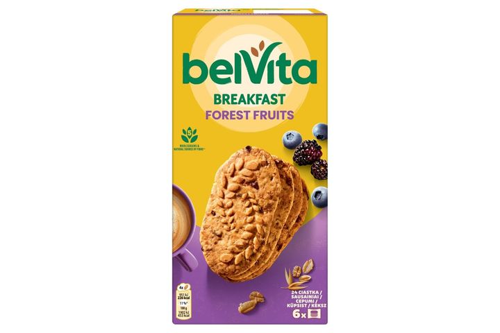 Belvita erdei gyümölcsös, gabonás keksz 6 x 50 g (300 g)