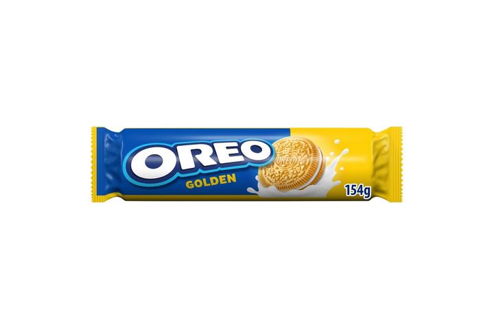 Oreo zlaté sušenky plněné vanilkovou náplní | 154 g