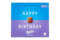 Milka Happy Birthday Alpine Milk Chocolate Praline with Milky Cream Filling 20 pcs 110 g