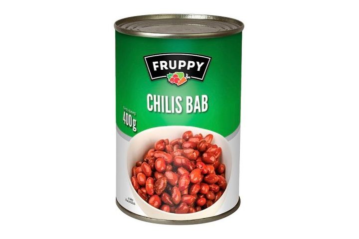 Canned chili beans