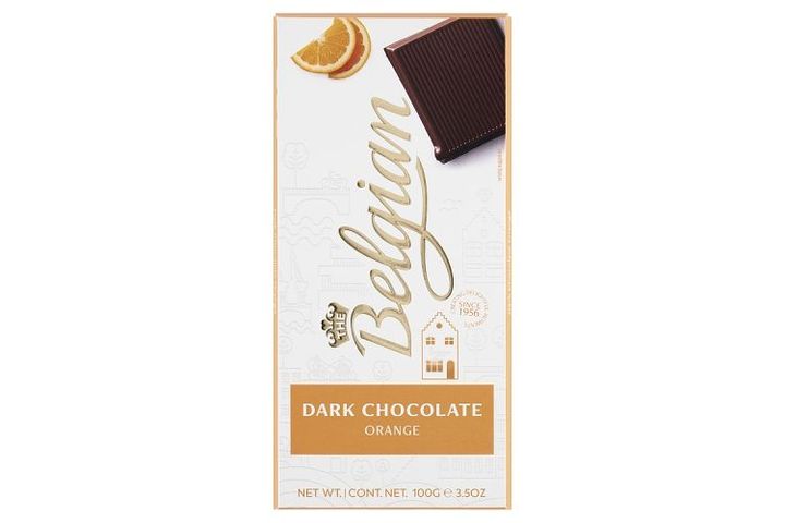 The Belgian Dark Chocolate with Orange Pieces 100 g