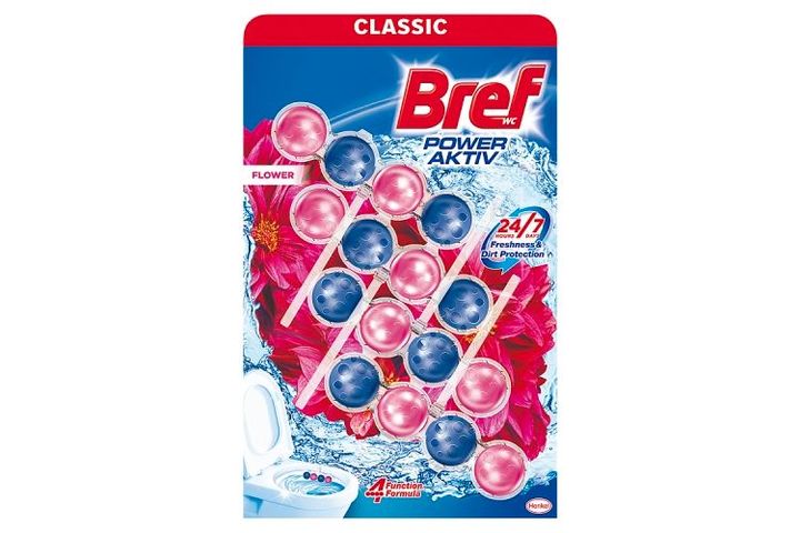 Bref Power Aktiv Flower Toilet Block 4 x 50 g