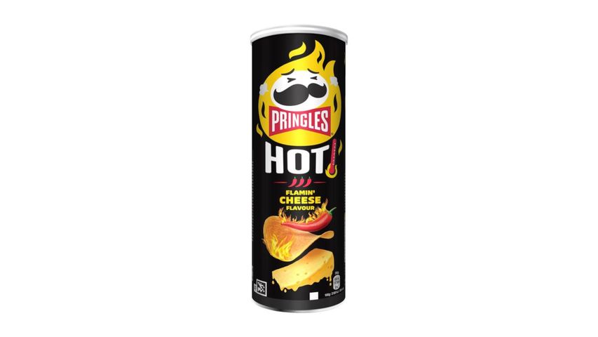 Pringles Hot Flamin' sajt és chili ízesítésű sós snack 160 g