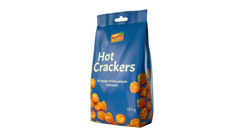 Exotic Snacks Hot Crackers 120g