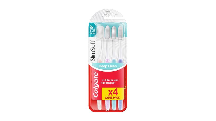 Colgate Slim Soft Tandborste 4piece