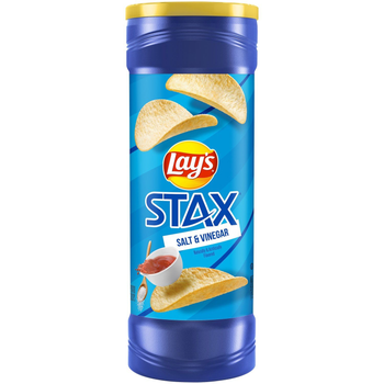 Stax Salt & Vinegar Chips 155.9g