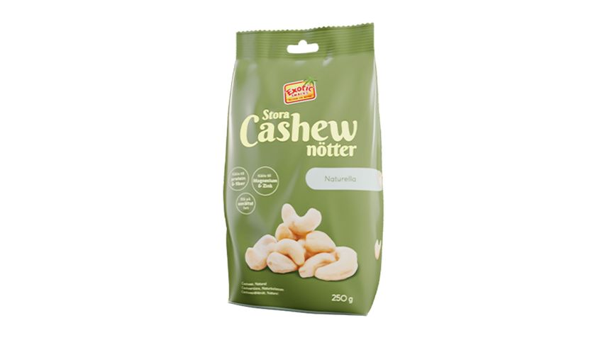 Exotic Snacks Cashew Naturell 250g