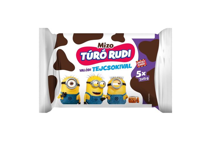 Mizo Túró Rudi natúr túródesszert tejcsokoládé bevonattal 5 x 2 x 15 g (150 g)