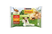 Friskies teljes értékű kutyaeledel felnőtt kutyák számára aszpikban 4 x 85 g (340 g)