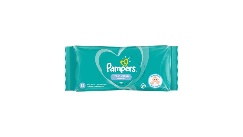 Pampers Fresh Clean Nedves Törlőkendő, 1 Csomag '''= 52 db