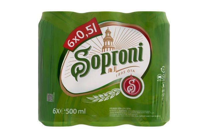 Soproni Klasszikus Lager Beer 4,5% 6 x 0,5 l Can