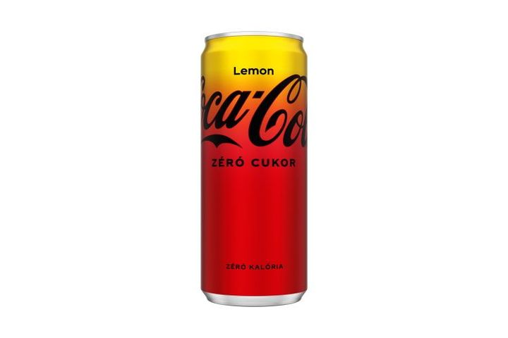 Coca-Cola Zero Cola and Lemon Flavor Energy-Free Carbonated Soft Drink with Sweeteners 330 ml