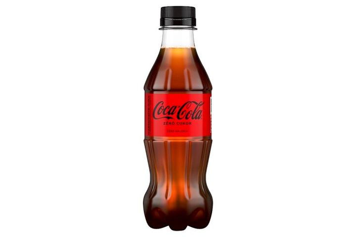 Coca Cola Zero Cola Flavoured Energy-Free Carbonated Soft Drink with Sweeteners 300 ml