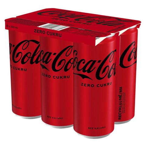 Coca-Cola Zero plech | 6 x 330 ml