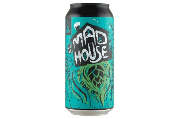 Mad Scientist DDH Mad House duplán hidegkomlózott, szűretlen IPA típusú sör 5,5% 440 ml