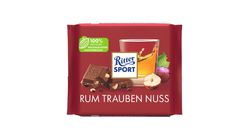 Ritter Sport tejcsokoládé rummal, mazsolával és mogyoróval 100 g