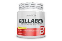 BioTechUSA Collagen Flavored Food Supplement Drink Powder with Hyaluronic Acid, Vitamins C-E 300 g