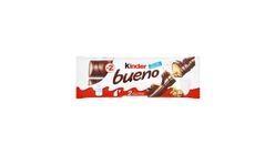 Kinder Bueno Milk Chocolate Coated Wafer Filled with Milky-Hazelnut Cream 2 x 21,5 g (43 g)