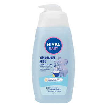Nivea Baby Shower Gel Body Hair 500Ml