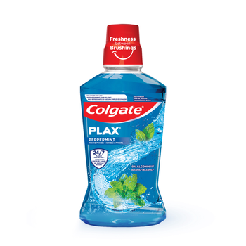 Colgate Plax Peppermint Blue 0% Alcohol Mouthwash 250Ml