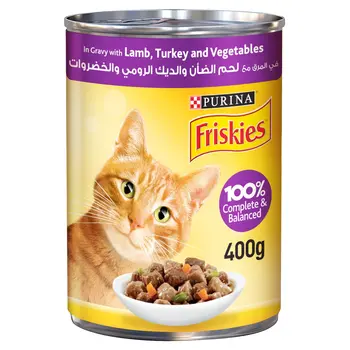 Friskies Cat Food Lamb & Turkey & Vegetable 400 g
