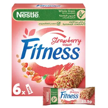 Nestle Fitness Strawberry Cereal Bar 6 Pcs X23.5g