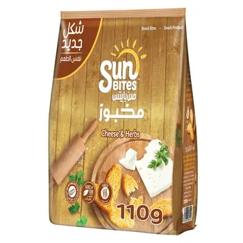 صن بايتس خبز محمص جبنة واعشاب 110 جرام