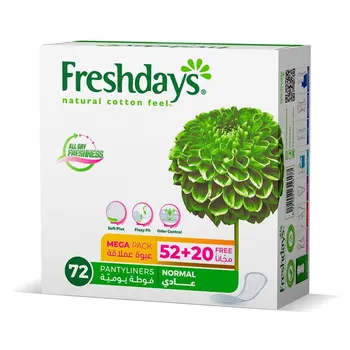 Freshdays Pantyliners Normal 72Pieces