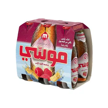 موسّي مشروب شعير خالي من الكحول بنكهة التوت الاحمر 330 مل × 6عبوات