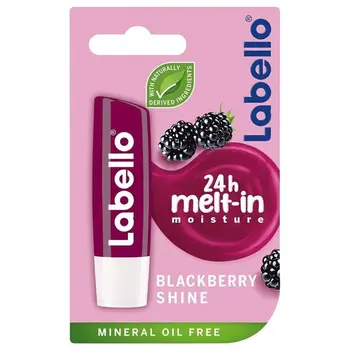 Labello Lip Balm, Moisturising Lip Care, Blackberry Shine 4.8g
