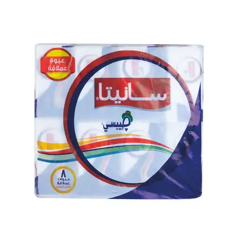 سانيتا مناديل وجه جيبسي طبقتين 8×270منديل