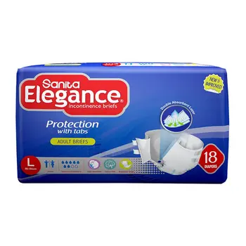 Sanita Elegance Adult Diapers Large 18Pieces