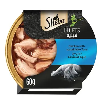 Sheba Fillets Chicken With Sustainable Tuna 60G