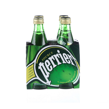 Perrier Regular Natural Sparkling Mineral Water 330 ml × 4 pcs